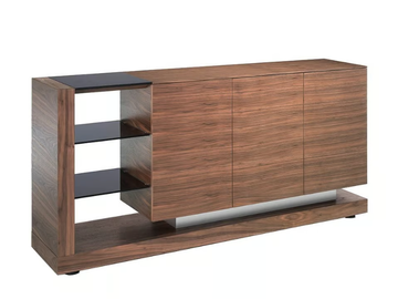 3140 - Walnut highboard with doors by Angel Cerdá - view 2